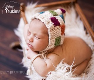 Download Patchwork Quilt Bonnet Knitting Pattern - 5 Sizes Included - Melody Rogers | PDF