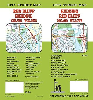 Download Redding / Red Bluff / Orland / Willows California Street Map -  file in PDF