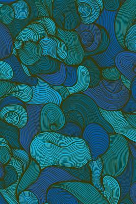 Read Online Sketch Journal: Swirls (Blue) 6x9: Pages Are Lined on the Bottom Third with Blank Space on Top. -  file in PDF