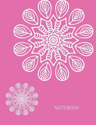 Download Notebook: Big Mandala Flowers on Pink Cover Notebook Journal Diary, 110 Dashed Lines Pages, 8.5 X 11, Date on Top - F Raibow | ePub