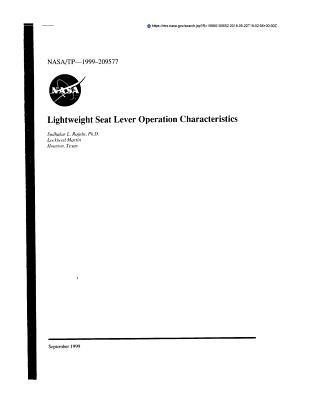 Full Download Lightweight Seat Lever Operation Characteristics - NASA file in ePub