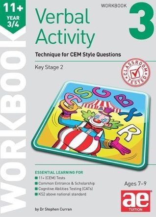 Full Download 11  Verbal Activity Year 3/4 Workbook 3: Technique for CEM Style Questions - Stephen C. Curran | ePub