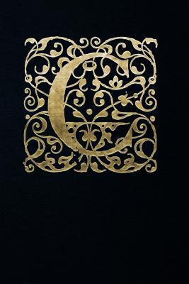 Read Online Notebook: Art Nouveau Initial C - Gold on Black - Lined Composition Notebook / Diary / Journal - 6x9, 140 Pages - Purse Size -  file in PDF