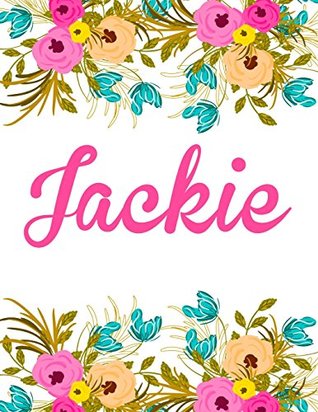 Download Jackie: Personalised Jackie Notebook/Journal For Writing 100 Lined Pages (White Floral Design) -  file in PDF