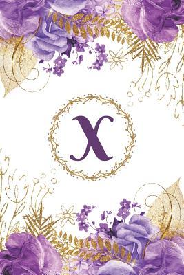 Read Plan on It Undated 12 Month Weekly Calendar Planner - Personalized Letter X: Personal Organizer Calendar with Weekly Planner Pages and Lined Journal Pages Notebook with Purple and Gold Floral Cover -  | PDF