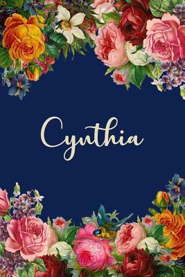 Download Cynthia: Personalized Name Floral Design Matte Soft Cover Notebook Journal to Write In. 120 Blank Lined Pages -  file in ePub
