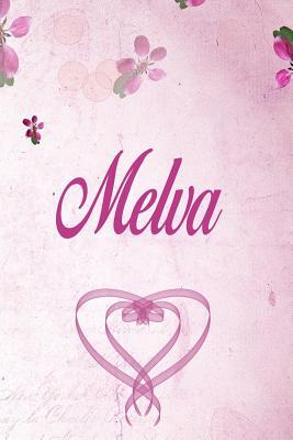 Full Download Melva: Personalized Name Notebook/Journal Gift For Women & Girls 100 Pages (Pink Floral Design) for School, Writing Poetry, Diary to Write in, Gratitude Writing, Daily Journal or a Dream Journal. - Personalized Name Publishers | ePub