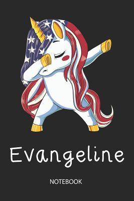 Full Download Evangeline - Notebook: Blank Lined Personalized & Customized Name Patriotic USA Flag Hair Dabbing Unicorn School Notebook / Journal for Girls & Women. Funny Unicorn Desk Accessories & First Day Of School, 4th of July, Birthday, Christmas & Name Day Gift. -  file in ePub