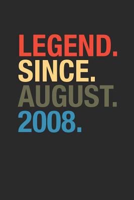 Read Online Legend Since August 2008: Small Lined Notebook (6 X 9 -120 Pages) for Birthday Gift Idea - Legend Publishing | ePub